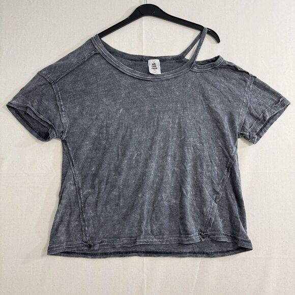 Free People We The Free Grey Short Sleeve Top Size XSmall - Picture 1 of 5